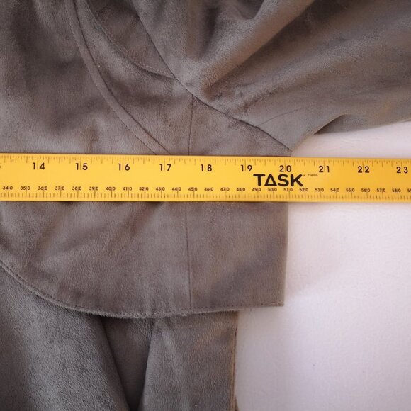 K Dash by Kardashian Olive Green Ladies Faux Suede Jacket/Blazer - Picture 6 of 8